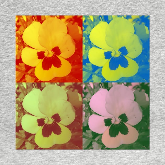 Pansy Pop Art by Brontysaurus